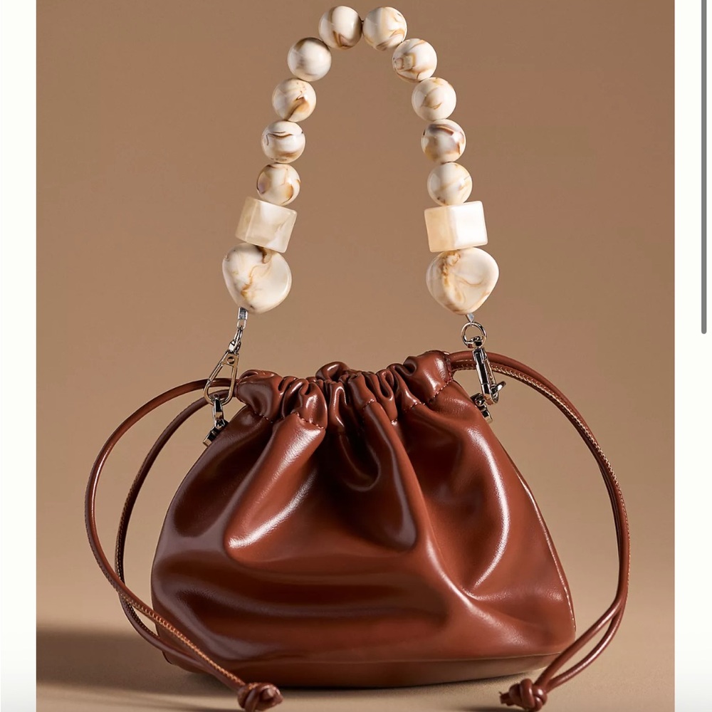 Willa Stone-Handled Drawstring Bag - Picture 5 of 6